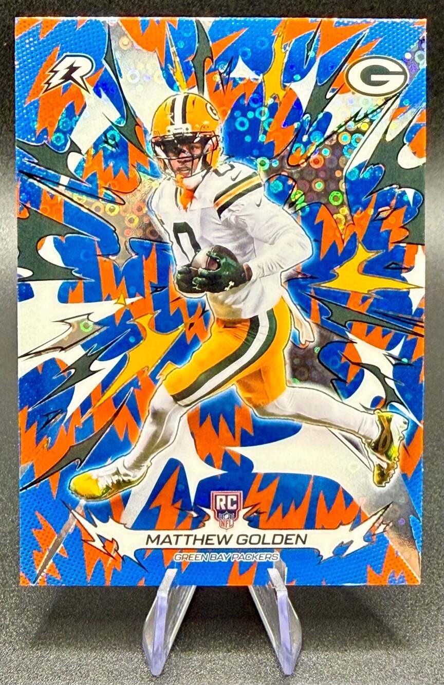 Matthew Golden 2025 Topps Resurgence Rookie Green Bay Packers Blue/Orange Spark - Picture 1 of 2